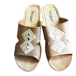 Mengdijia Gemstones Embroidery beautiful and comfor summer sandals women 36(5-6)